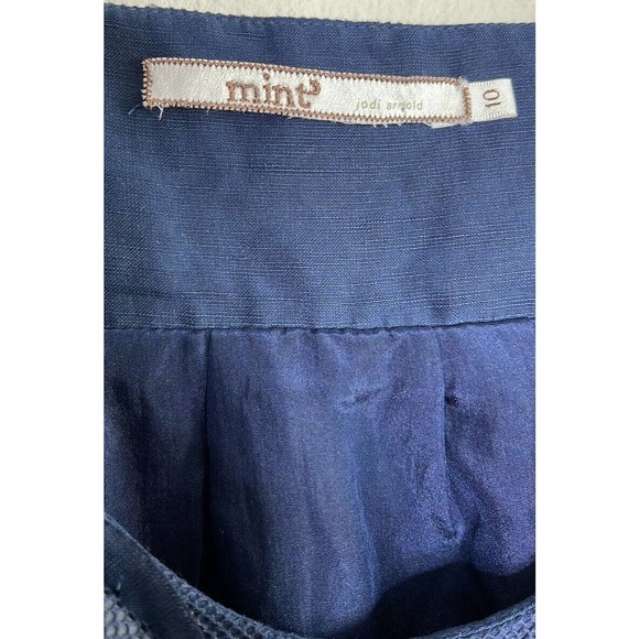 MINT JODI ARNOLD SILK AND LINEN LINED TOP SIZE 10 - Picture 5 of 8